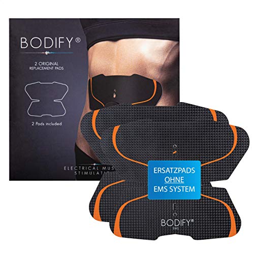 Bodify Original Ersatz-Pads 2er-Set (Ohne Controller) EMS Bauchtrainer - Bauchmuskeltrainer für Männer und Frauen