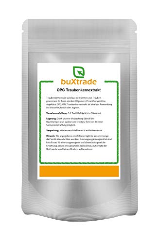 2x 1kg | OPC Traubenkernextrakt | OPC | natürliche Antioxidans | Traubenkern | Extrakt | Buxtrade