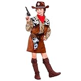 Widmann wdm36768 - Kostüm für Kinder Western Cowgirl (158 cm/11 - 13 Jahre), braun, S