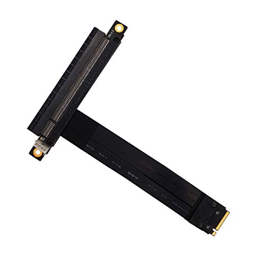 Abwan PCIe-Kabel, 32 G/BPS PCI-e 3.0 16x bis M2 M.2 NVMe Key-M 2230 2242 2260 2280 Riser-Karte Gen3.0-Kabel PCIe x16-Extender mit Sata-Stromkabel