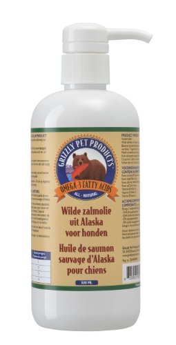 Grizzly Wildlachs-Öl aus Alaska, 500 ml