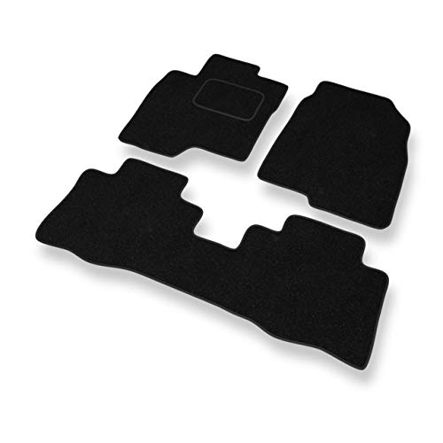 Mossa Fußmatten - 3-teilig - schwarz - Automatten Velours - 5902538784870