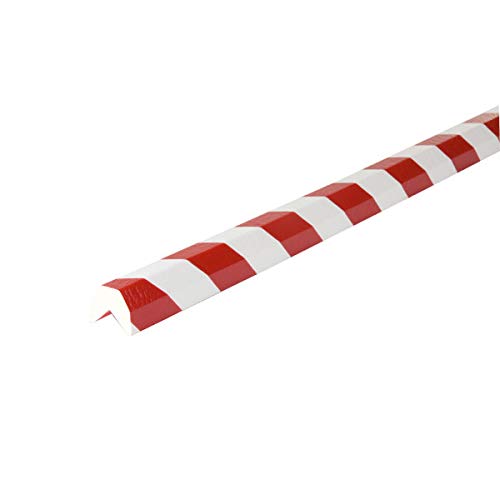 Betriebsausstattung24® Eckschutzprofil Typ AA | rot/weiß | selbstklebend | Länge: 1,0 m