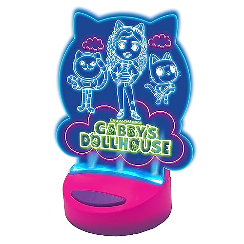 Cefa Toys, Nachtlicht leuchtet und leuchtet das Gabby Puppenhaus, radierbar, 7 Farben, geeignet für Kinder ab 5 Jahren.