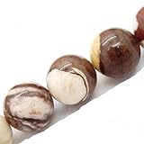 Fukugems Naturstein perlen für schmuckherstellung, verkauft pro Bag 5 Stränge Innen, Grey Picasso Jasper 10mm