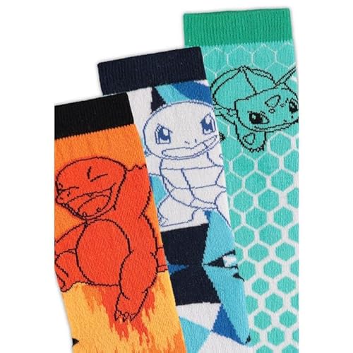 DIFUZED Sport Pokemon 39/42, 3er-Pack Socken, bunt, 39-42