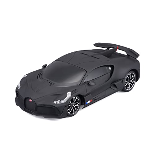 Maisto Tech R/C Bugatti Divo: Ferngesteuertes Auto im Maßstab 1:24, 2,4 GHz, mit Pistolengriff-Steuerung, ab 5 Jahren, matt schwarz (581515-1)