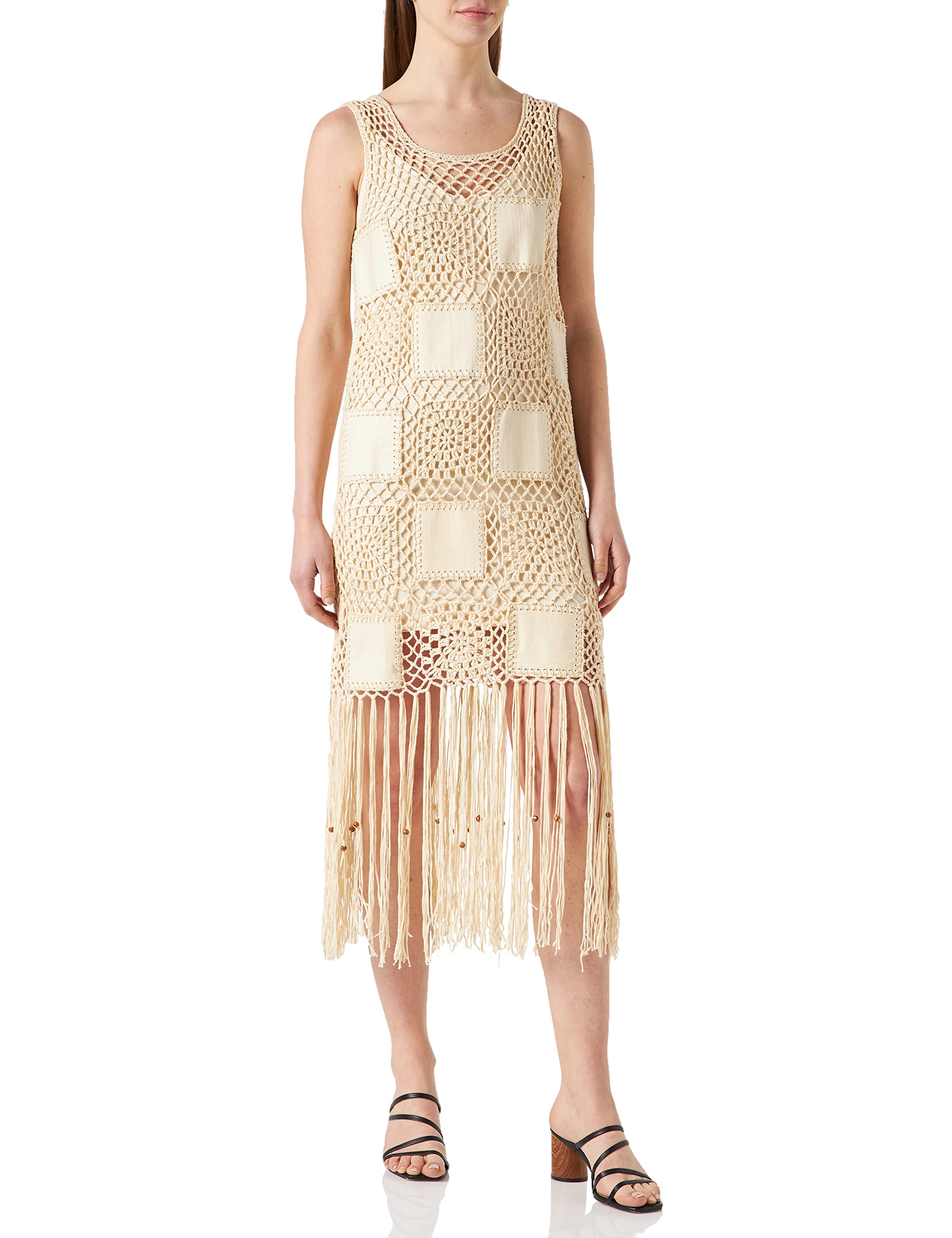 Desigual Damen Vest_San Diego Kleid, Weiß (Crudo 1001), Small (Herstellergröße:S)