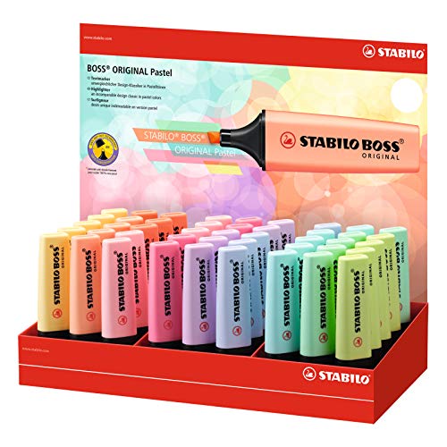 STABILO Textmarker BOSS ORIGINAL Pastel, 45er Display