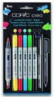 Copic Ciao 5+1 Set Brights Layoutmarker-Set yellow, cadmium red, process blue...