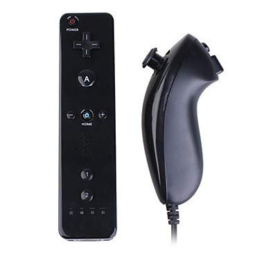 BASOYO Motion Plus Fernbedienung und Nunchuck Controller Set Combo für Nintendo Classic Wii Spiele