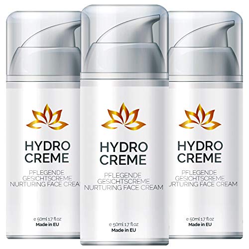 Hydro Creme – Anti Aging Skin Care | Feuchtigkeitscreme Gesicht (3 Flaschen)