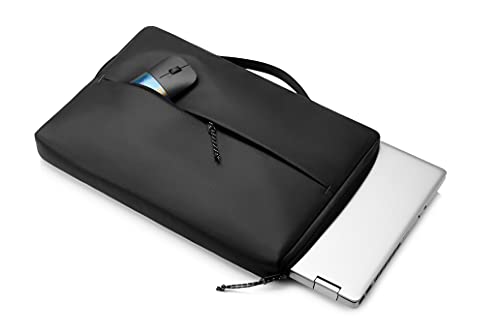 HP 14V33AA Laptophülle mit Wasserdichtigkeit, gepolstertem Schutz und Schnellzugriffstasche (15 Zoll), Schwarz