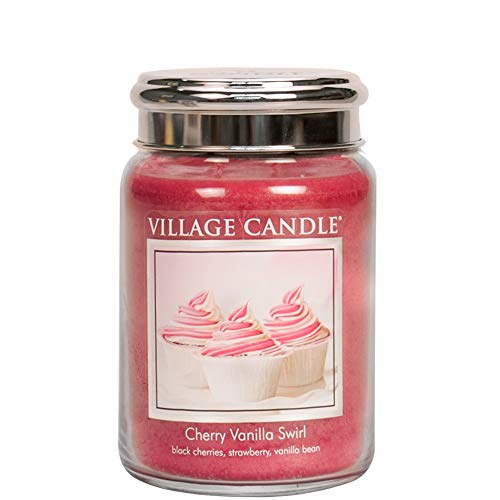 Village Candle Tradition Jar Large 602 g Cherry Vanilla Swirl