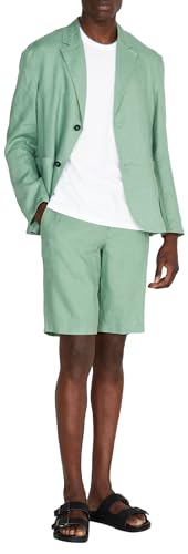 Sisley Mens Bermuda 4AGHS900O Shorts, Green 39B, 50