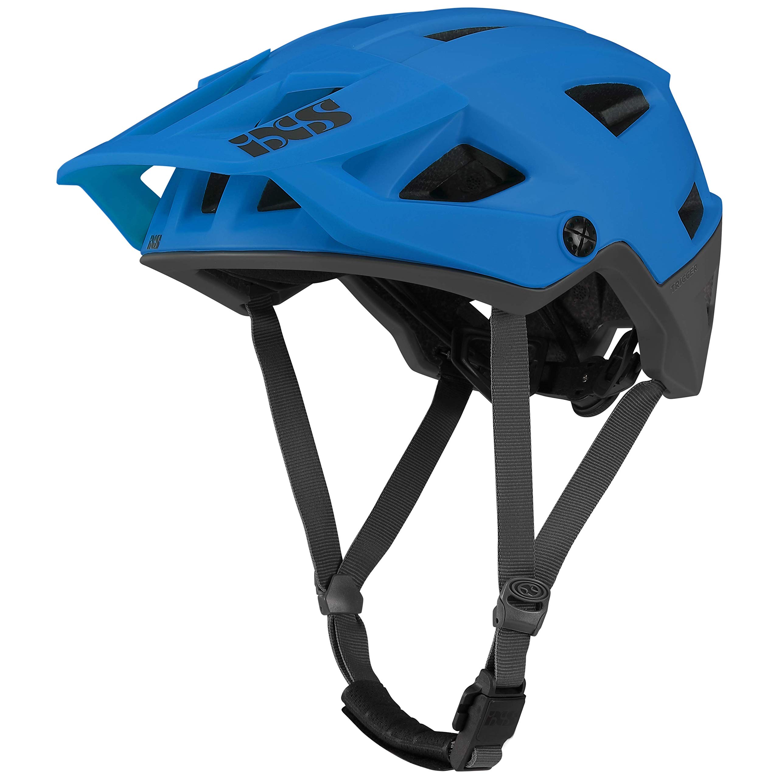 IXS Trigger Am Mountainbike-Helm, Blau (Fluo Blue), ML (58-62cm)