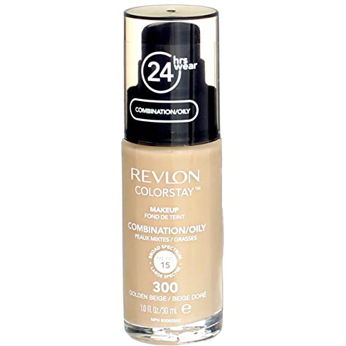 3 x REVLON ColorStay makeup combination/oily skin 30ml - 300 Golden Beige