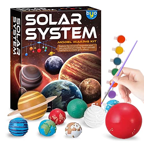 Sonnensystem Set für Kinder Astronomie Solar System Modell Mobile Bauart Kinder Raumspielzeug Stem Lernspielzeug Kinder Jungen Lerngeschenk für Mädchen und Jungen Mädchen Zuoc-tr