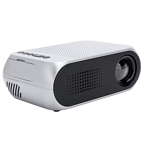 Mini-Projektor, tragbarer Heimkino-Projektor 1080P LED High Definition-Videoprojektor, Outdoor-Film Mini-Multifunktionsprojektor mit 3-in-1-AV-Kabel, Kindergeschenk(EU)