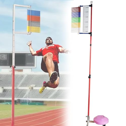 GEHPYYDS Sprungmessgerät, vertikaler Sprungtester, vertikales Sprungtrainingsgerät, 1,3–3,6 Meter verstellbar, bodenstehender Sprungtrainingstester, Volleyball-Physiktrainer