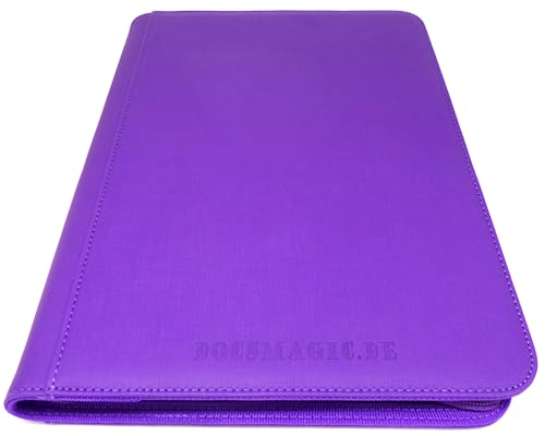 Docsmagic.de Premium Pro-Player 9-Pocket Zip-Album Purple - 360 Card Binder - MTG - PKM - YGO - Reissverschluss Lila