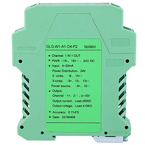 DC 24V Strom Signal Isolator Sender 4-20mA SPS Detect Signal Conditioner(Eins rein und eins raus 4-20mA bis 0-10V)