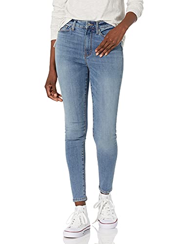 Goodthreads Damen Skinny-Jeans mit Hohem Bund, Verwaschenes Jeansblau, 27