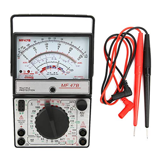 Heayzoki Multimeter, MF47B Multifunktionaler digitaler Bildschirm Multimeter Wechselstrom-Gleichspannungs-Detektor, für Instrumente und Labors, Fabriken