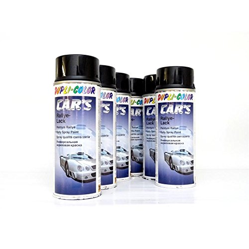 DUPLI-COLOR CARS Schwarz Glänzend 1K Spray 6 x 400 ml *385865/6