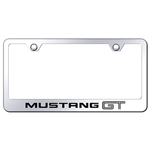 Ford Mustang GT Stahl poliert Nummernschild Rahmen