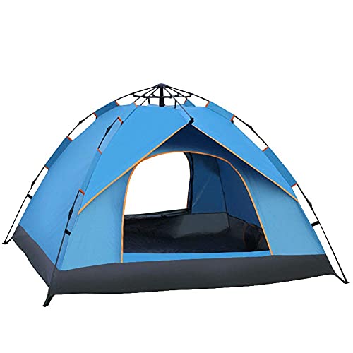 Automatisches Camping-Popup-Zelt für 2–3 Personen, sofortiger Aufbau, hydraulische Zelte, Doppellagiges, wasserdichtes Kuppelzelt, großes Familienzelt mit Tragetasche, Little Happy