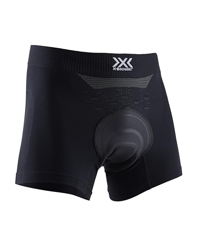 X-Bionic Herren Energizer 4.0 Padded Boxer Shorts, Opal Black/Arctic White, S