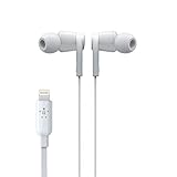Belkin SoundForm iPhone Kopfhörer mit Lightning Connector (Lightning-Ohrhörer für iPhone 13, 13 Pro, 13 Pro Max, 13 mini, 12, 12 Pro, 12 Pro Max, 12 mini, 11, XS, X, SE, 8 Plus, 8, 7), Weiß
