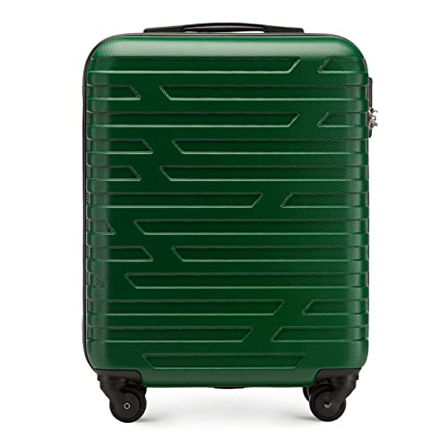 WITTCHEN Koffer – Handgepäck | hartschalen, Material: ABS | hochwertiger und Stabiler | Grün | 38 L | 54x39x23 cm