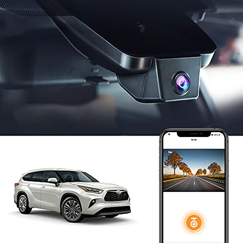 Fitcamx Dashcam Passend für Toyota Highlander 2020 2021 2022 2023 LE SE XLE XSE Limited Platinum UX70(4. Generation), OEM 4K Autorecorder, 2160P Video Wifi Autokamera, G-Sensor, Nachtsicht,64-GB-Karte