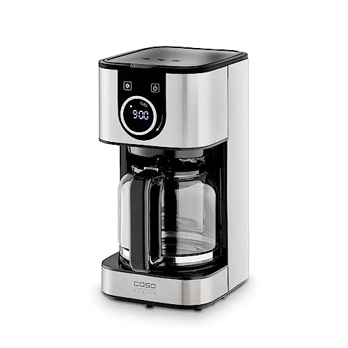CASO Selection C12 Kaffeemaschine mit 1,5 L Thermoskanne, Timer, aus Edelstahl mit Permanentfilter für 10 Tassen