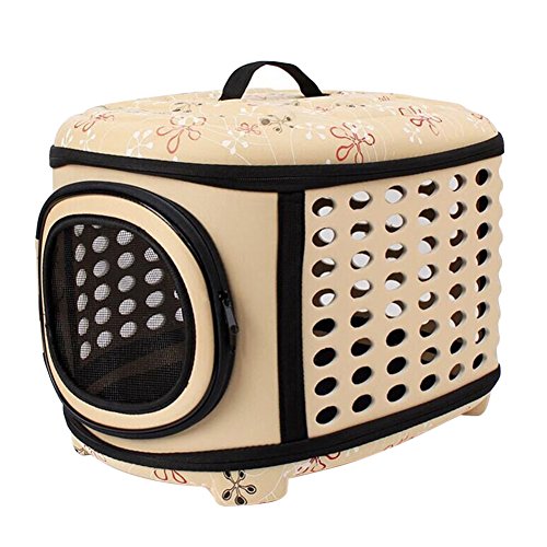 Boodtag Reisetasche / Transportbox für Katzen und kleine Hunde, feste Abdeckung, zusammenklappbar, tragbar, faltbar, für Flugreisen geeignet