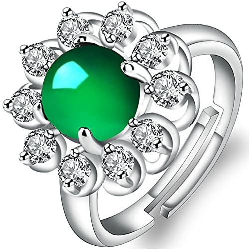 BAJIE Ehering Naturjaspis Türkis Diamant Ring Grüner Achat Smaragd Weiblicher Schmuck Turmalin Silber 925 Schmuck Ge