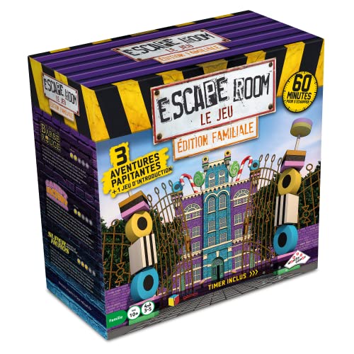 RIVIERA GAMES Escape Room Le Spiel – Familienausgabe 3 – Candy Factory, roter Bart und Superhelden