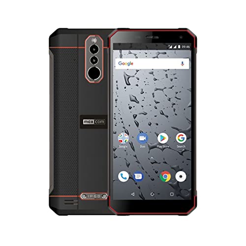 Maxcom Ms571 Negro Rojo Móvil Rugerizado 3g Ip68 Dual SIM 5.7'' 4core/32gb/3gb Ram/13+0.3mp/5mp Bluetooth NFC, Schwarz