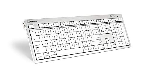 LogicKeyboard SKB-CWMU-FR Tastatur, ALBA FR (Apple Mac) Silber/Weiß/Schwarz