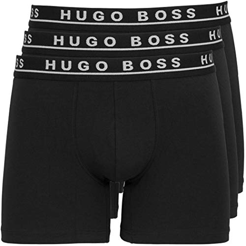 HUGO BOSS 3er Pack Cyclist BOXER SHORTS M 3 x schwarz etwas länger geschnitten TRUNKS PANTS