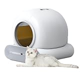 Automatische selbstreinigende Katzentoilette Intelligente Katzentoilette mit Steuerung Anwendung, Geruchsbeseitigung/geräuscharm, für mehrere Katzen