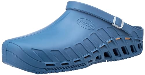 Scholl Sicherheitsschuhe Clog EVO - Flexible Schuhe für alle, die Lange auf den Beinen sind - Rutschfest, antistatisch & autoklavierbar - Schutzklasse 2 - 20mm Absatz