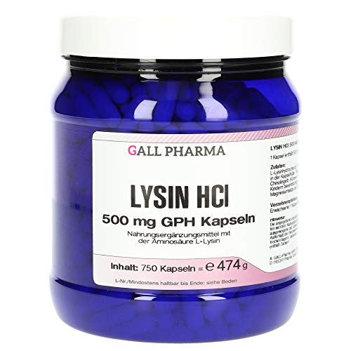 Gall Pharma Lysin HCl 500 mg GPH Kapseln 750 Stück