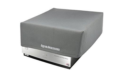 DigitalDeckCovers Scanner Dust Cover & Protector for Epson V700 / V750 / V750-M Pro / V800 / V850 Photo Film Scanners [Antistatic, Water Resistant, Heavy Duty Fabric, Silver]