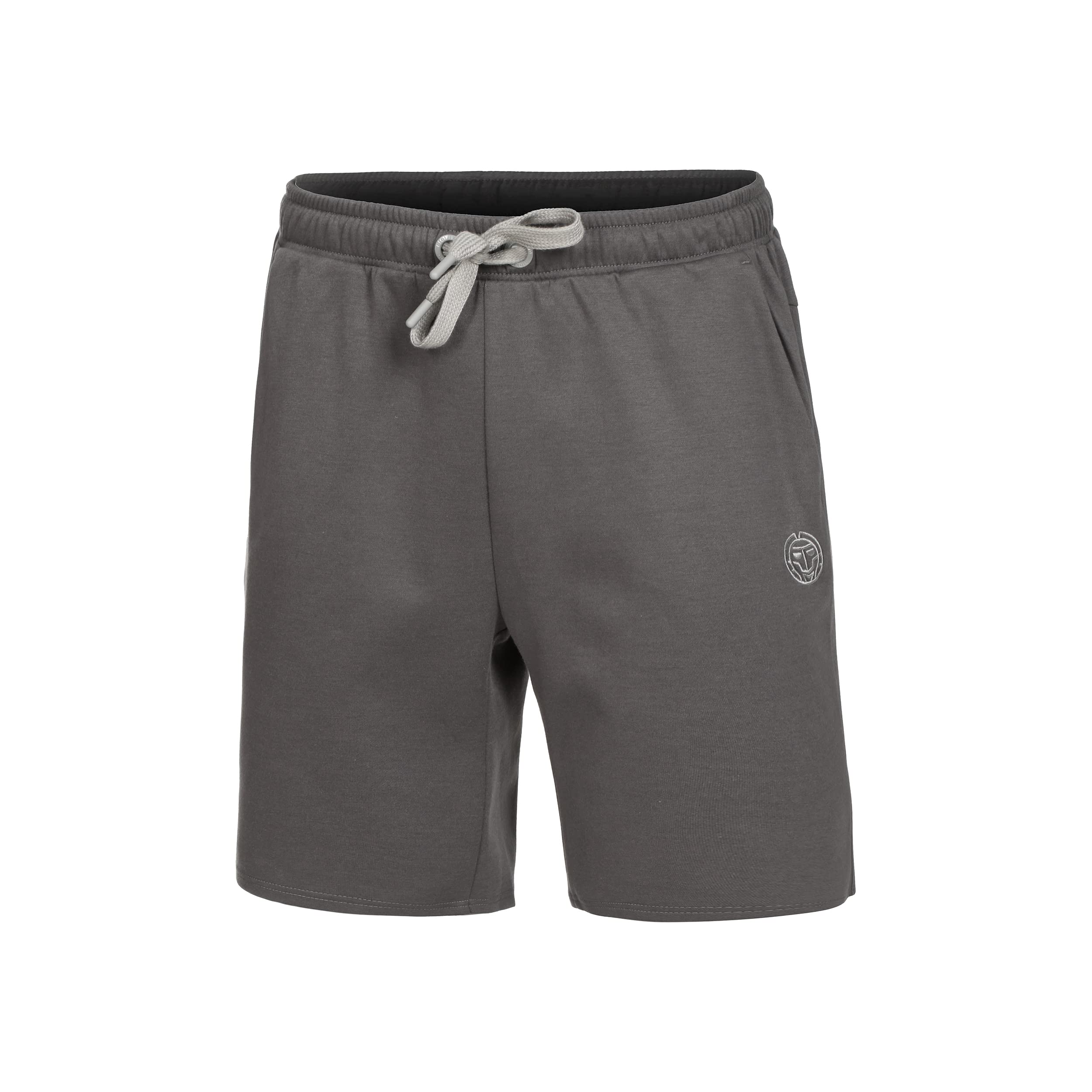 BIDI BADU Herren Crew 9Inch Shorts - Grey, Größe:L