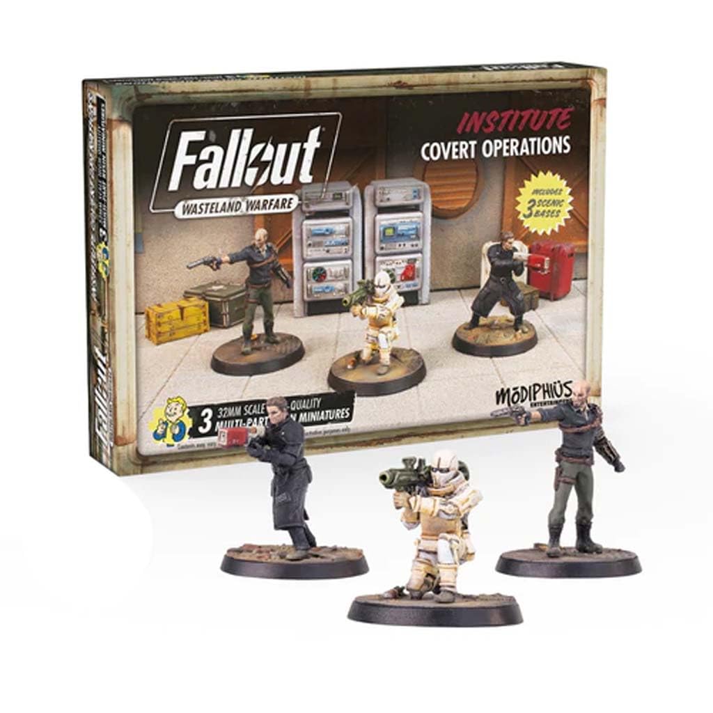 Modiphius Entertainment MUH051809 Fallout: Wasteland Warfare - Institute Covert Ops (Minis and Scenics Box Set)