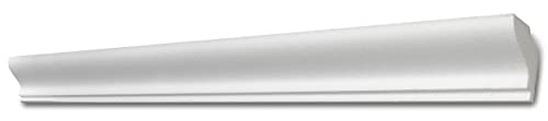 DECOSA Lichtleiste G37, 5 Leisten à 2 m Länge - Dekorleiste für indirekte Beleuchtung aus Styropor
