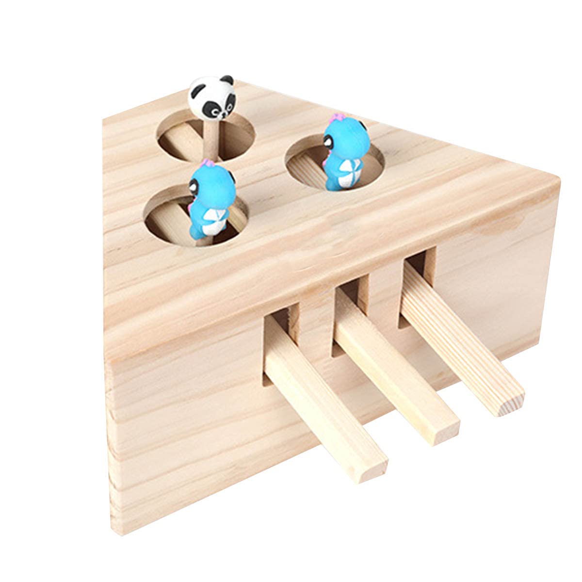 Haokaini Katzenspielzeug Maus Schlag Maulwurf Maus Interaktives Spielzeug Kätzchen Jagd Spielzeug Puzzle Box mit Cartoon Maus Katze Schlag Spiel für Katze Spielen Kratzbiss